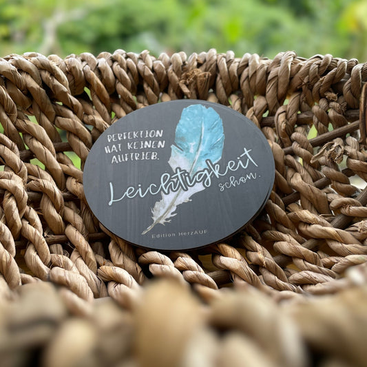 Getränkeuntersetzer „Perfektion hat keinen Auftrieb"