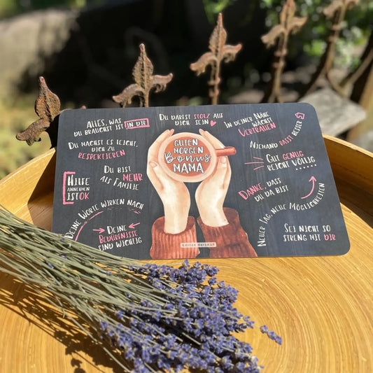 Frühstücksbrettchen Guten Morgen Bonusmama - Stiefmutter Geschenk