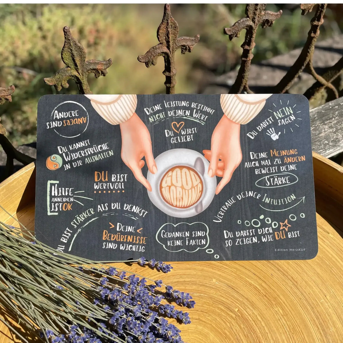 Frühstücksbrettchen Geschenk für Frauen - Guten Morgen
