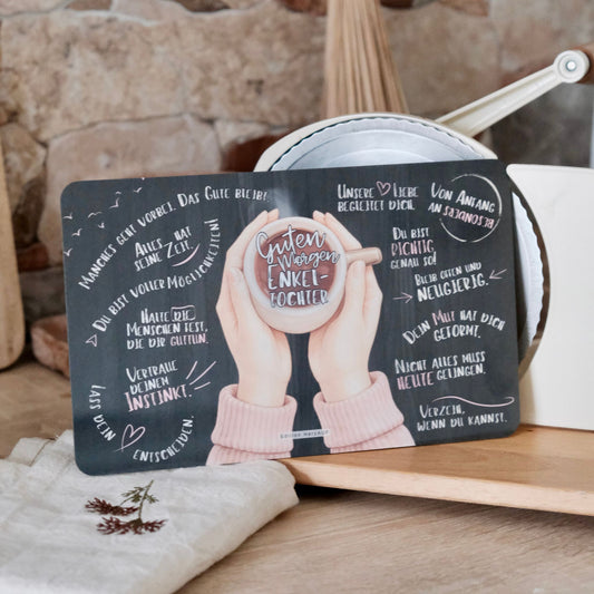 Frühstücksbrettchen "Guten Morgen Enkeltochter“