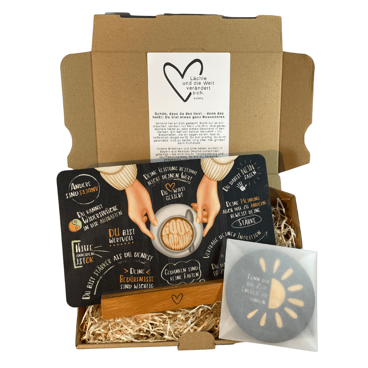 Geschenkset Guten Morgen Bestärkung – Eine liebevolle Erinnerung daran, dass du genug bist