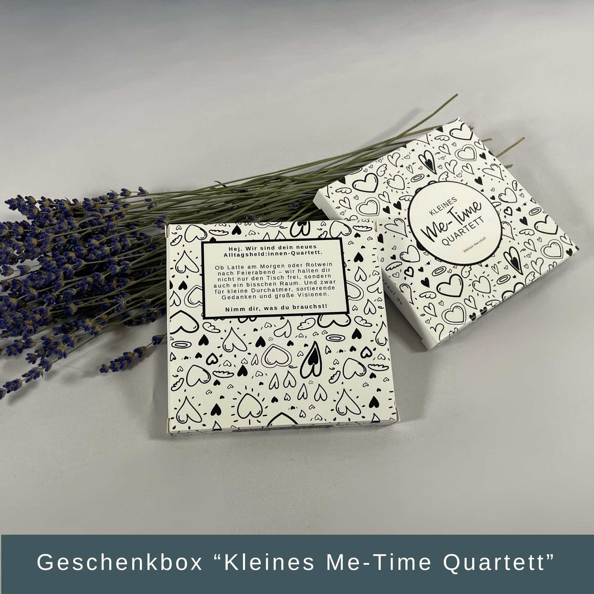 Kleines Me-Time Quartett – 4 Untersetzer für mehr Ruhe, Leichtigkeit und kleine Auszeiten in Geschenkverpackung
