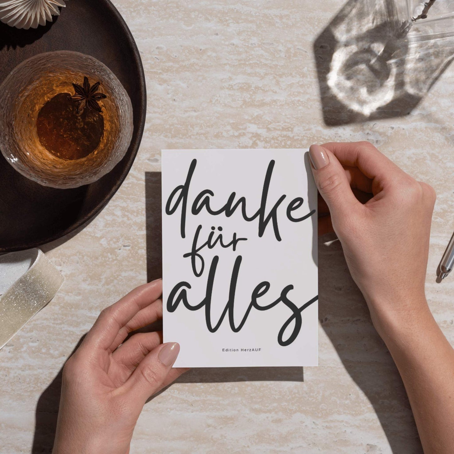 Postkarte "danke für alles"
