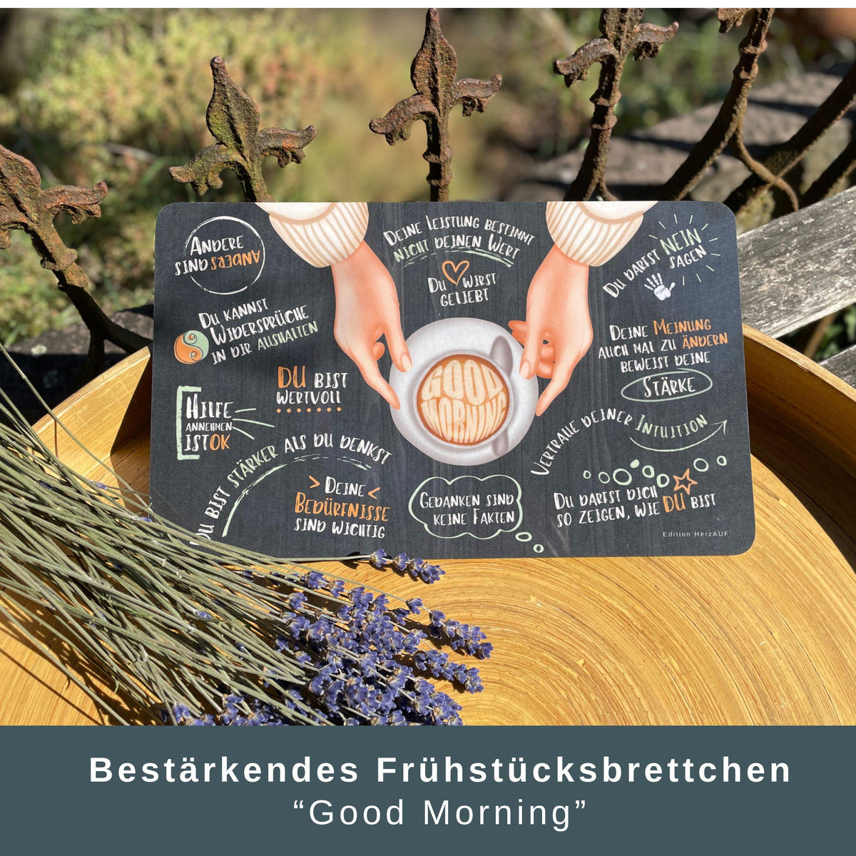 Geschenkset „Guten Morgen Bestärkung“ – Eine liebevolle Erinnerung daran, dass du genug bist – Detailansicht