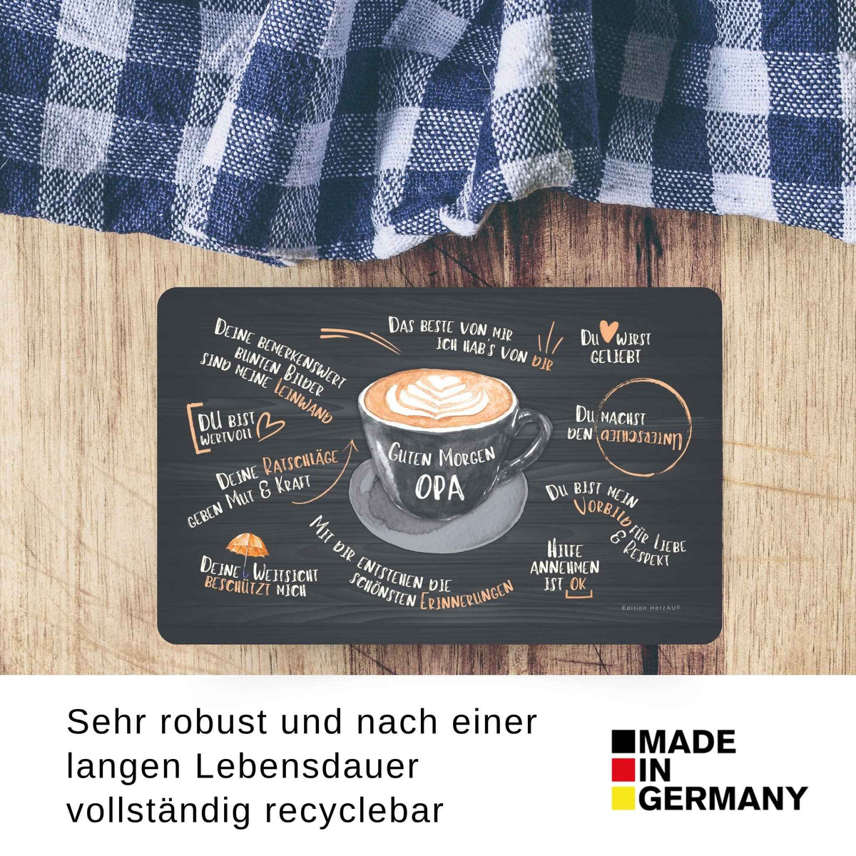 Geschenkset „Guten Morgen Opa“ – Eine liebevolles Geschenk für Opa, das von Herzen kommt