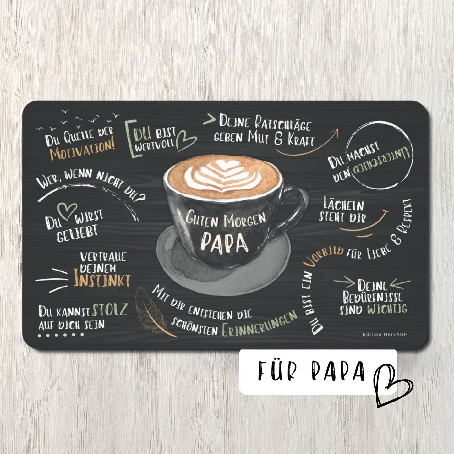 Frühstücksbrettchen Guten Morgen Papa