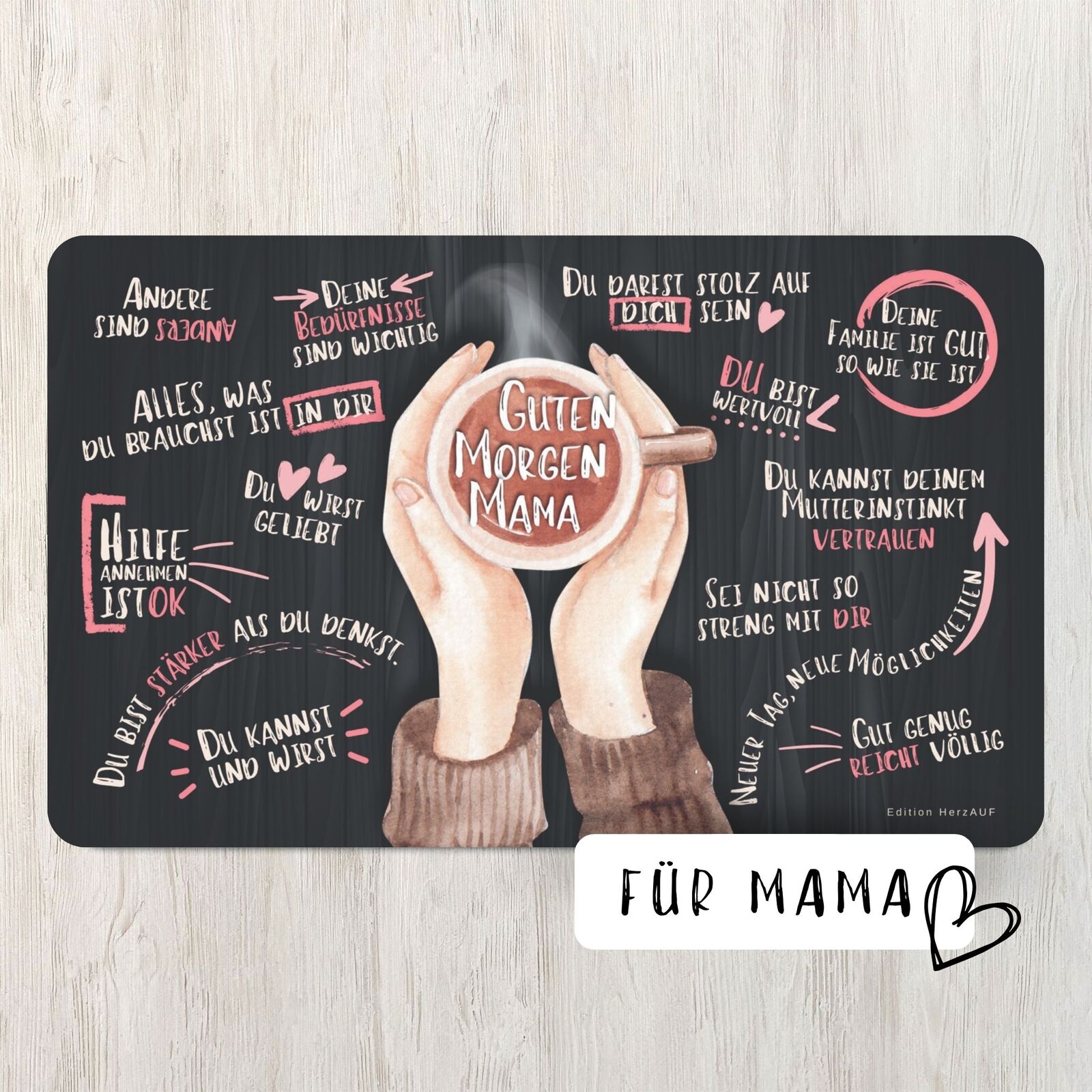 Frühstücksbrettchen Guten Morgen Mama