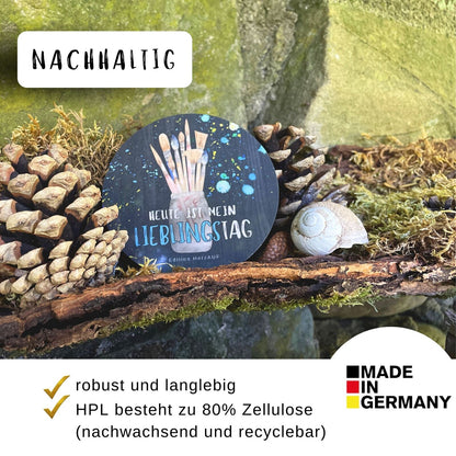 Untersetzer ‚Heute ist mein Lieblingstag', kleines Weihnachtsgeschenk, Wichtelgeschenk, Geschenk zur bestandenen Prüfung, Mental Health