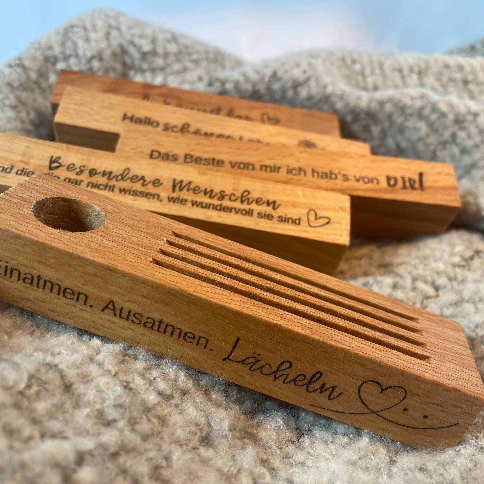 4er Untersetzerhalter für runde Untersetzer aus Resopal