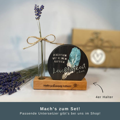 4er Untersetzerhalter für runde Untersetzer aus Resopal