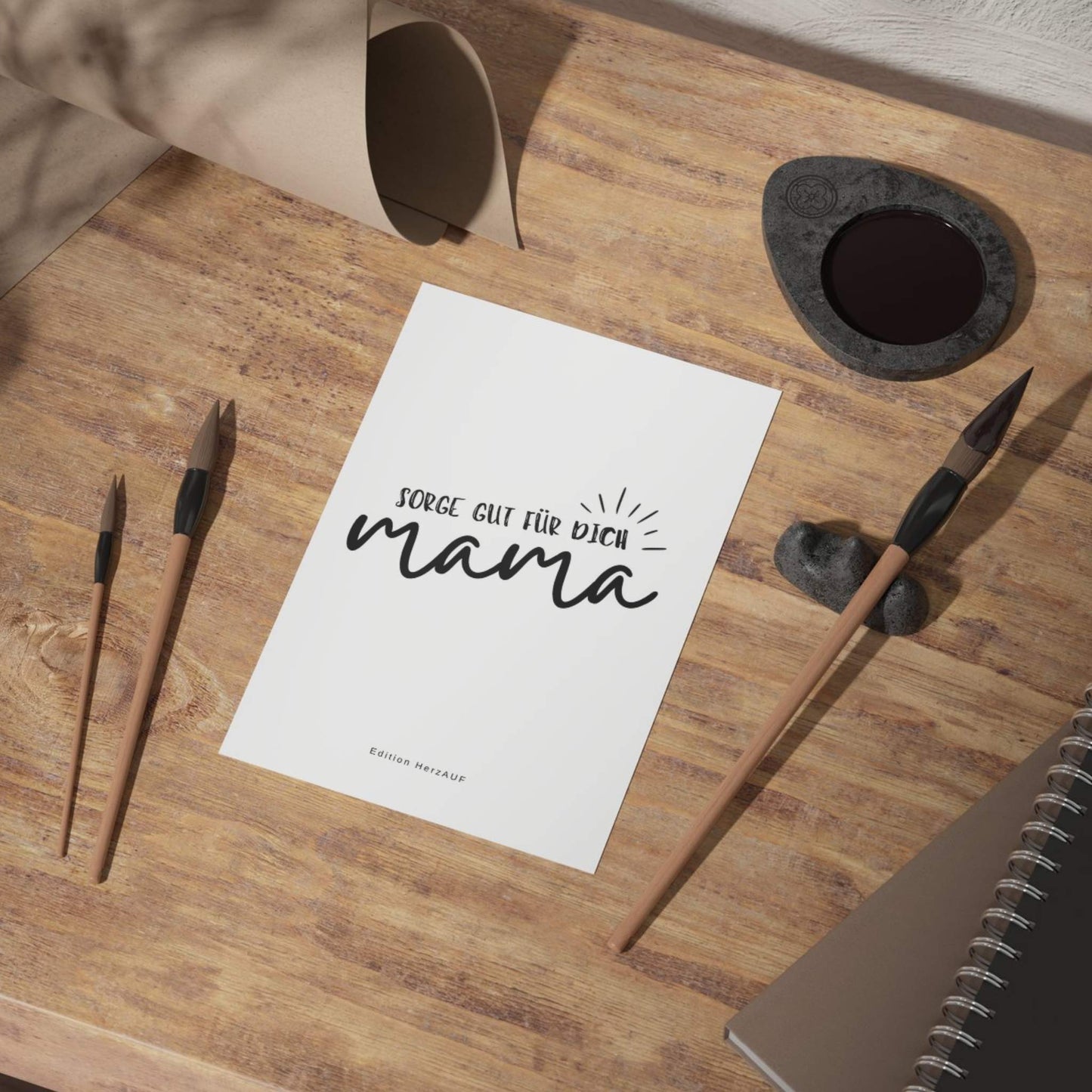 Postkarte "Sorge gut für dich Mama"