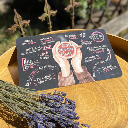 Frühstücksbrettchen “Guten Morgen Mama" Geschenke für Eltern, Geschenke für Frauen