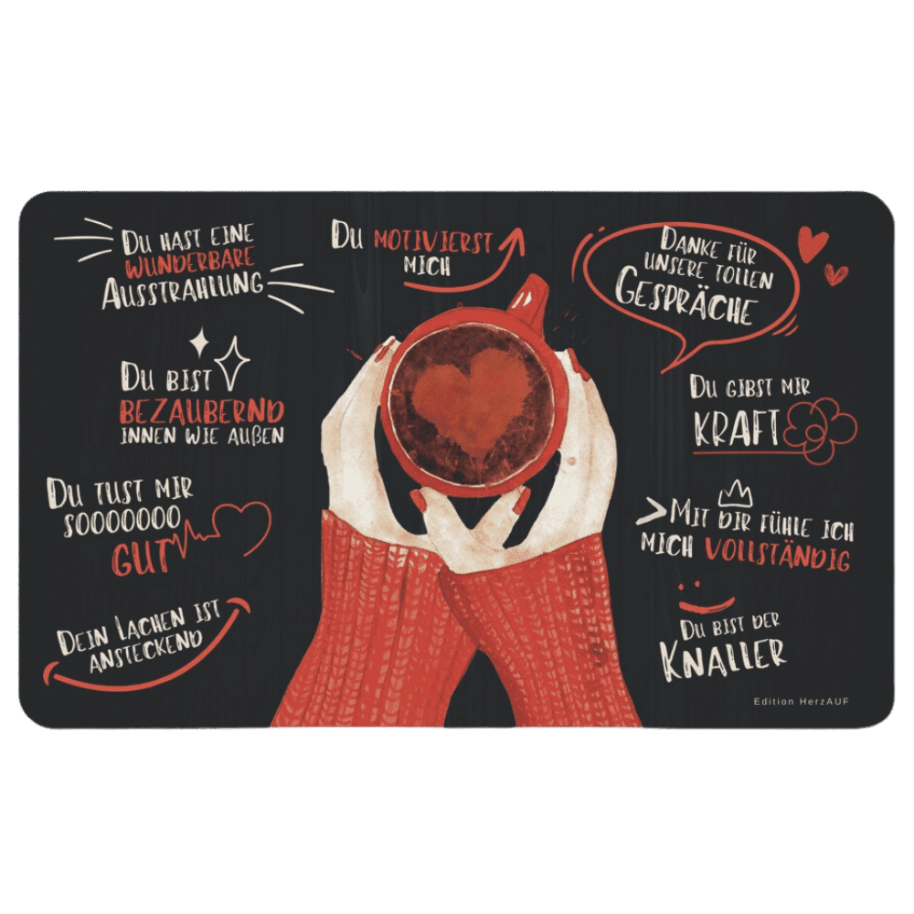 Brettchen Du bist rot