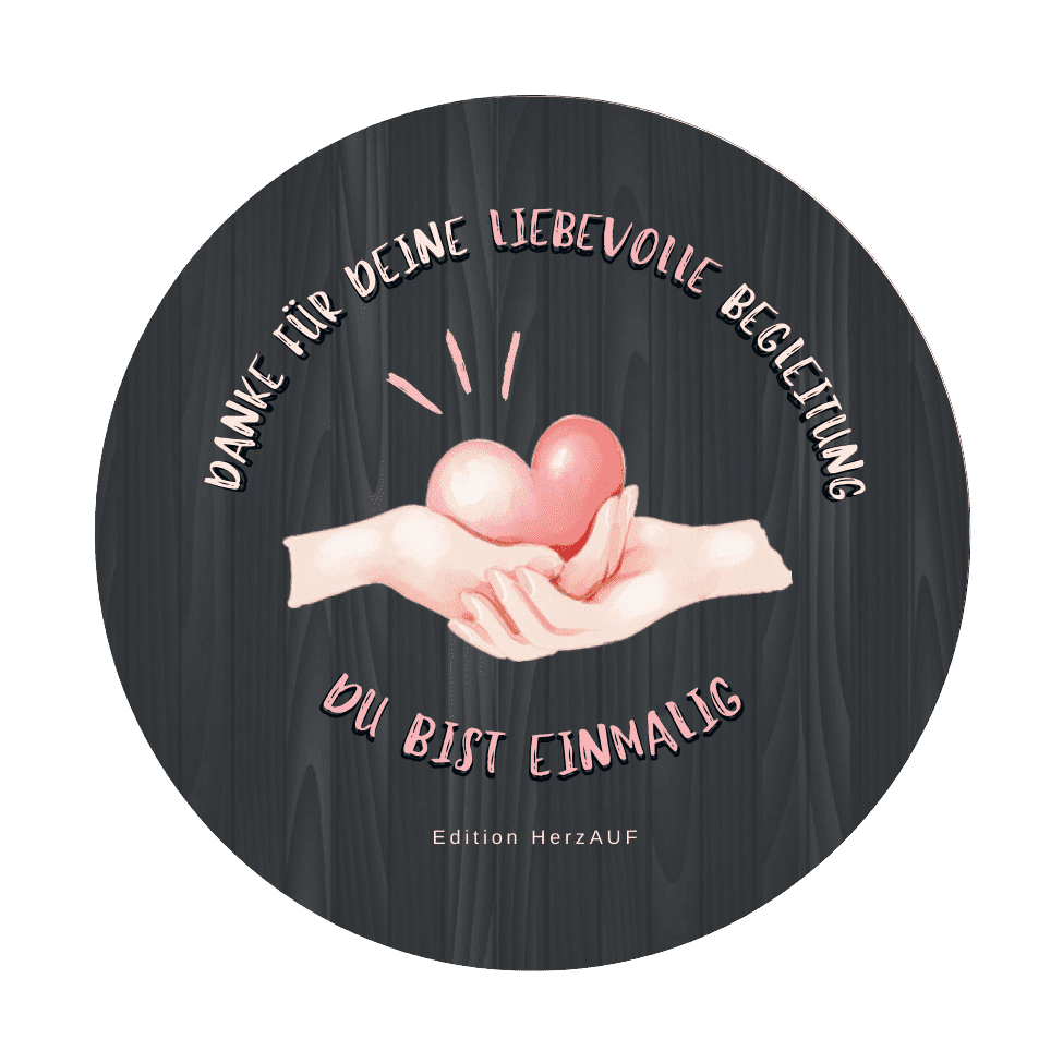 Untersetzer liebevolle Begleitung