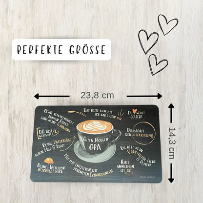 Grühstücksbrettchen für Opa - perfekte Größe