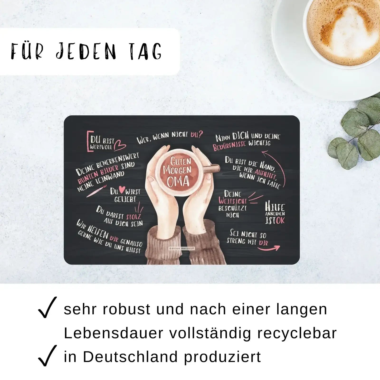 Geschenk für Oma_Frühstücksbrettchen regional in Deutschland produziert