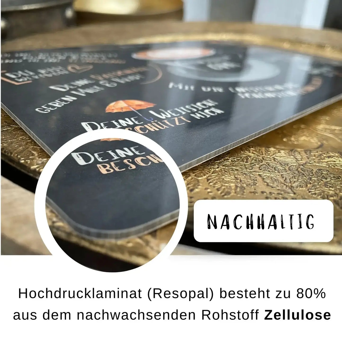 Frühstücksbrettchen Guten Morgen Opa – Geschenk für Großvater – Resopal