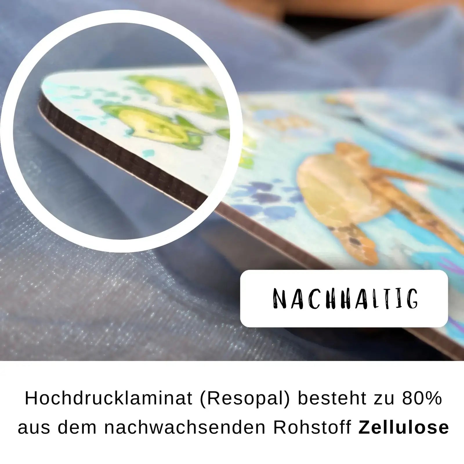 Geschenk für Kinder – Frühstücksbrettchen Unterwasserwelt – nachhaltig