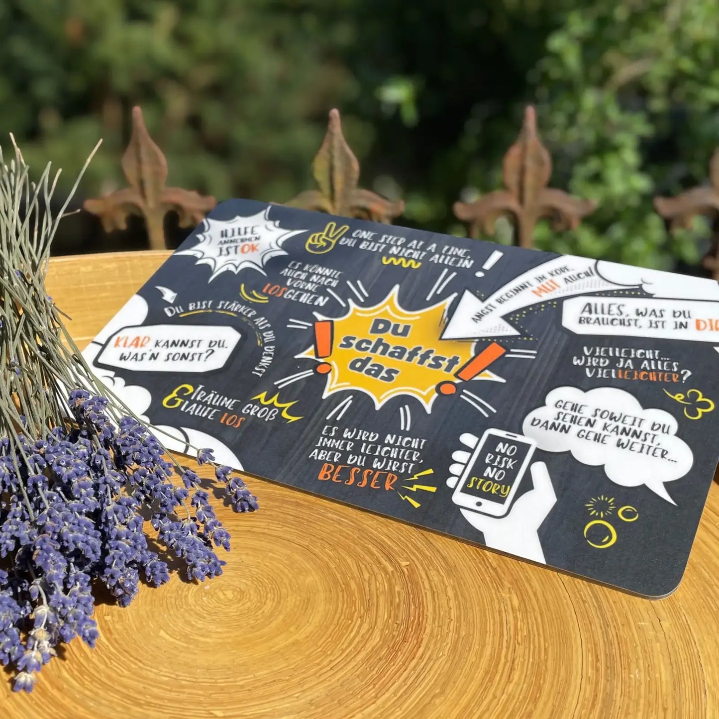 Frühstücksbrettchen "Du schaffst das" als Geschenk zum Schulwechsel, Back To School Geschenk, Aufmunterung Teenager