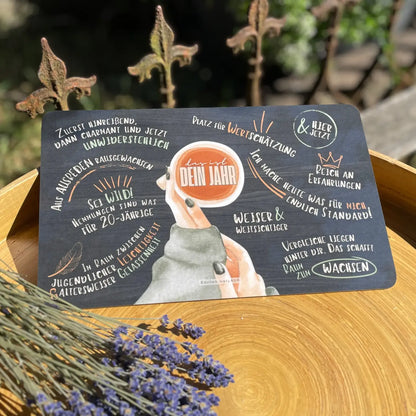 Frühstücksbrettchen Geschenk zum Neustart: Das ist dein Jahr!