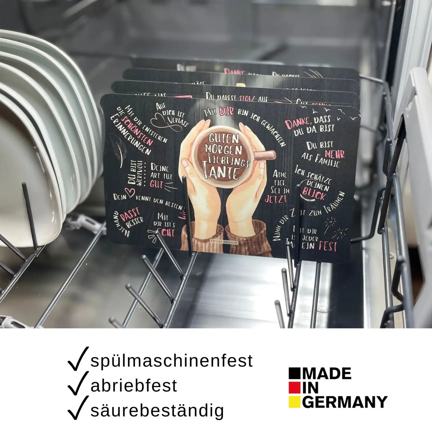 Frühstücksbrettchen: Guten Morgen Lieblingstante - Geschenk für Tante