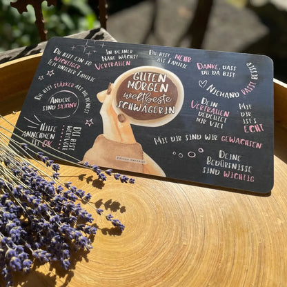 Frühstücksbrettchen Guten Morgen weltbeste Schwägerin - Schwägerin Geschenk