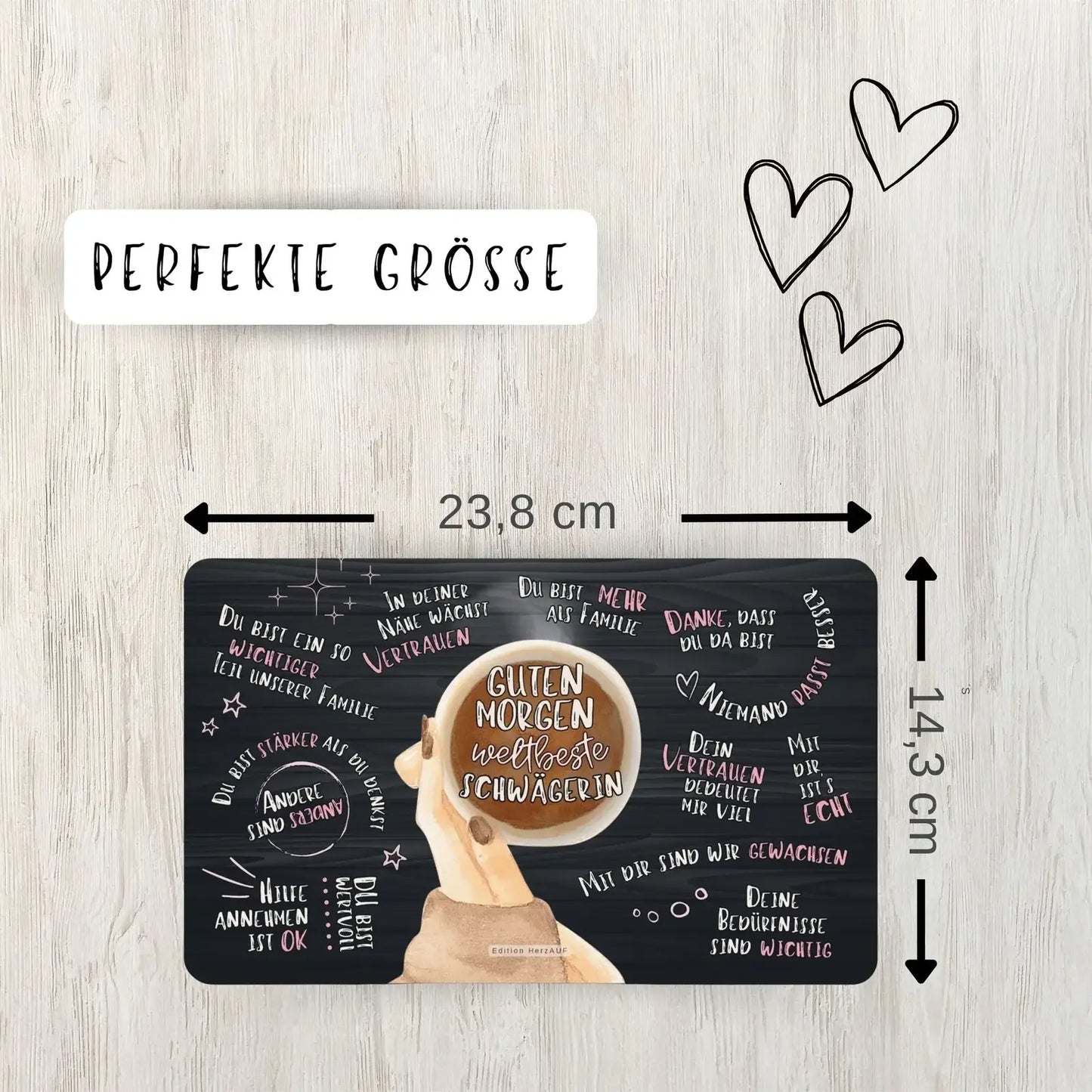 Frühstücksbrettchen Guten Morgen weltbeste Schwägerin - Schwägerin Geschenk perfekte Größe