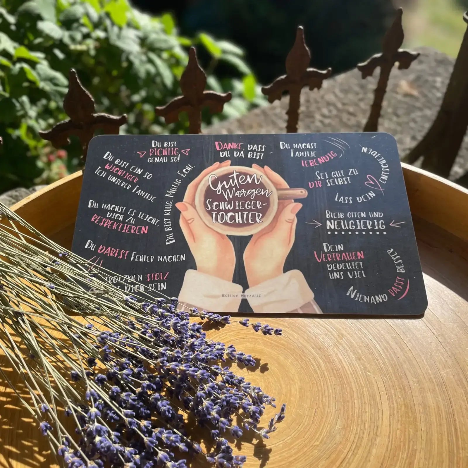 Frühstücksbrettchen Guten Morgen Schwiegertochter - Geschenk für Schwiegertochter