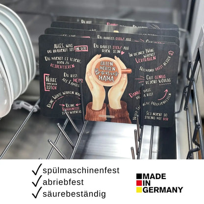 Frühstücksbrettchen Guten Morgen Bonusmama - Stiefmutter Geschenk spülmaschinenfest