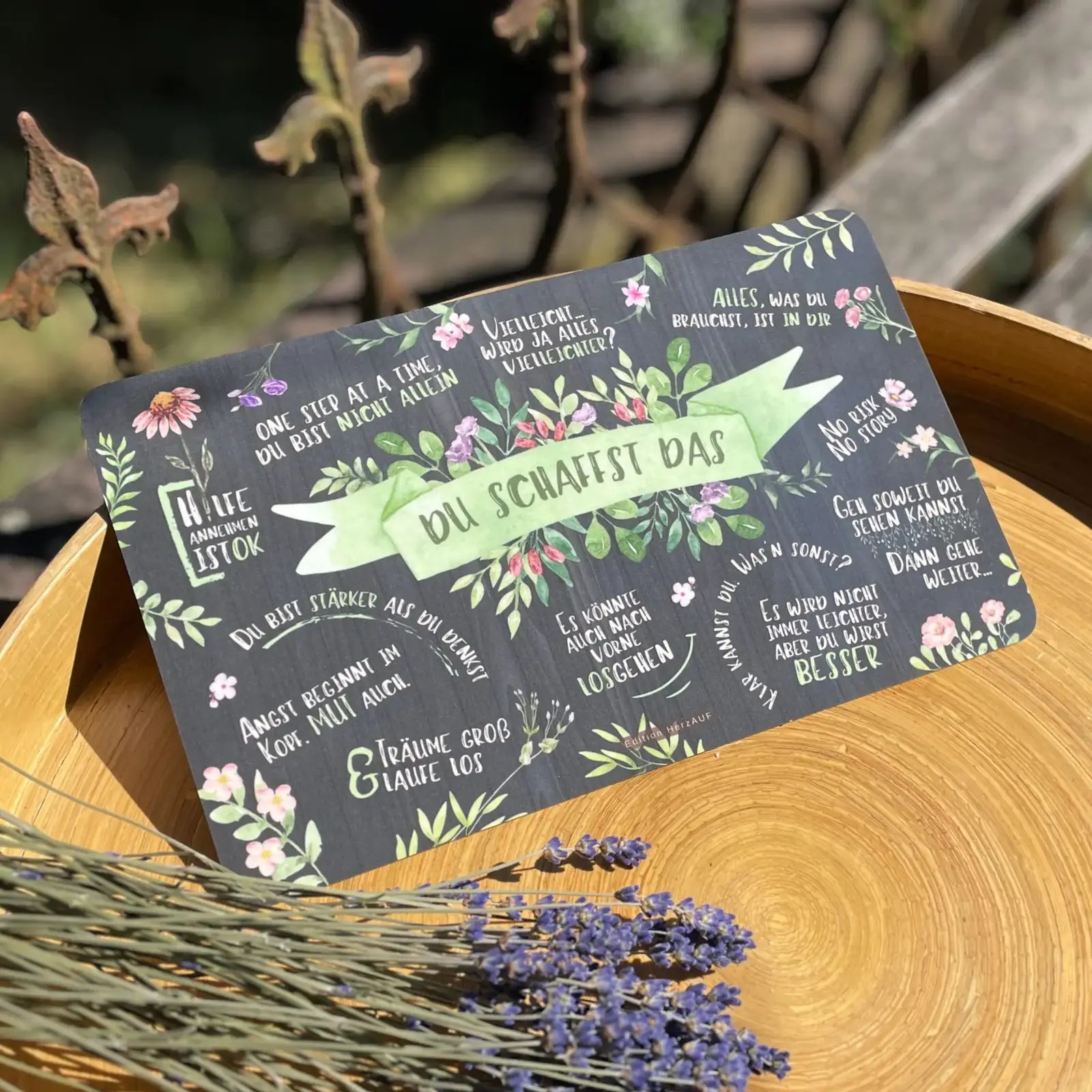 Frühstücksbrettchen Du schaffst das - Geschenk