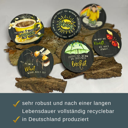 Untersetzer „Mit deinem Mut wird alles gut“ | Mutmacher- und Motivationsgeschenk