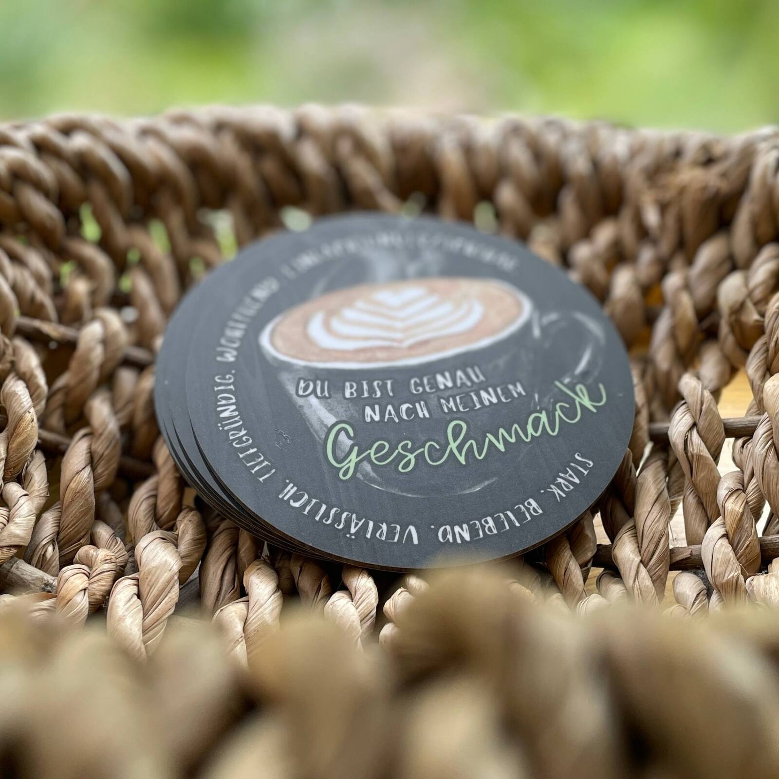 Getränkeuntersetzer für Mann - Du bist genau nach meinem Geschmack