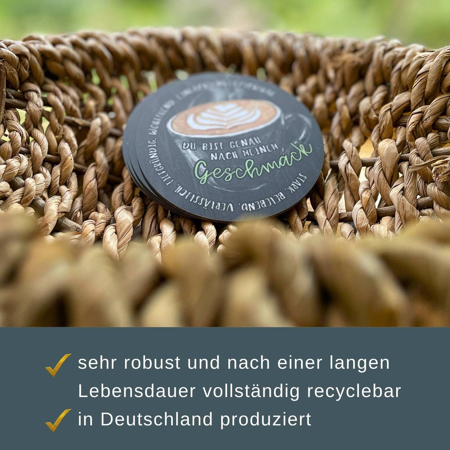 Getränkeuntersetzer für Mann - Du bist genau nach meinem Geschmack - robust