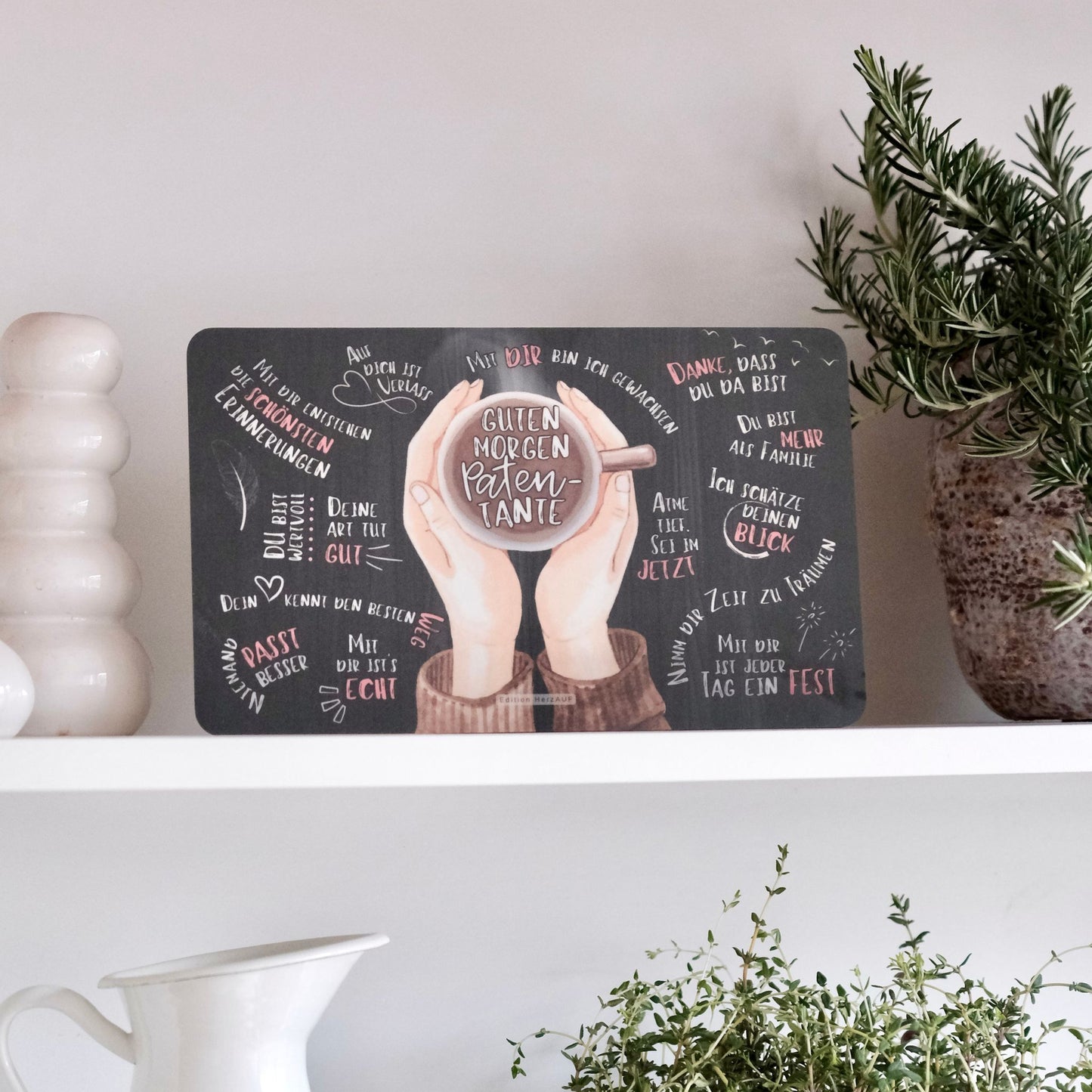 Frühstücksbrettchen "Guten Morgen Patentante“