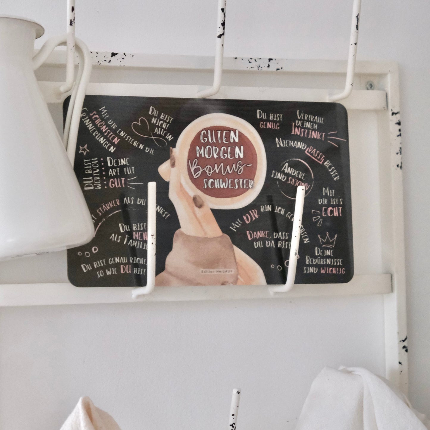 Frühstücksbrettchen "Guten Morgen Bonusschwester“
