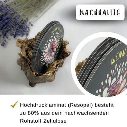 Untersetzer Set Edition HerzAUF Nachhaltig
