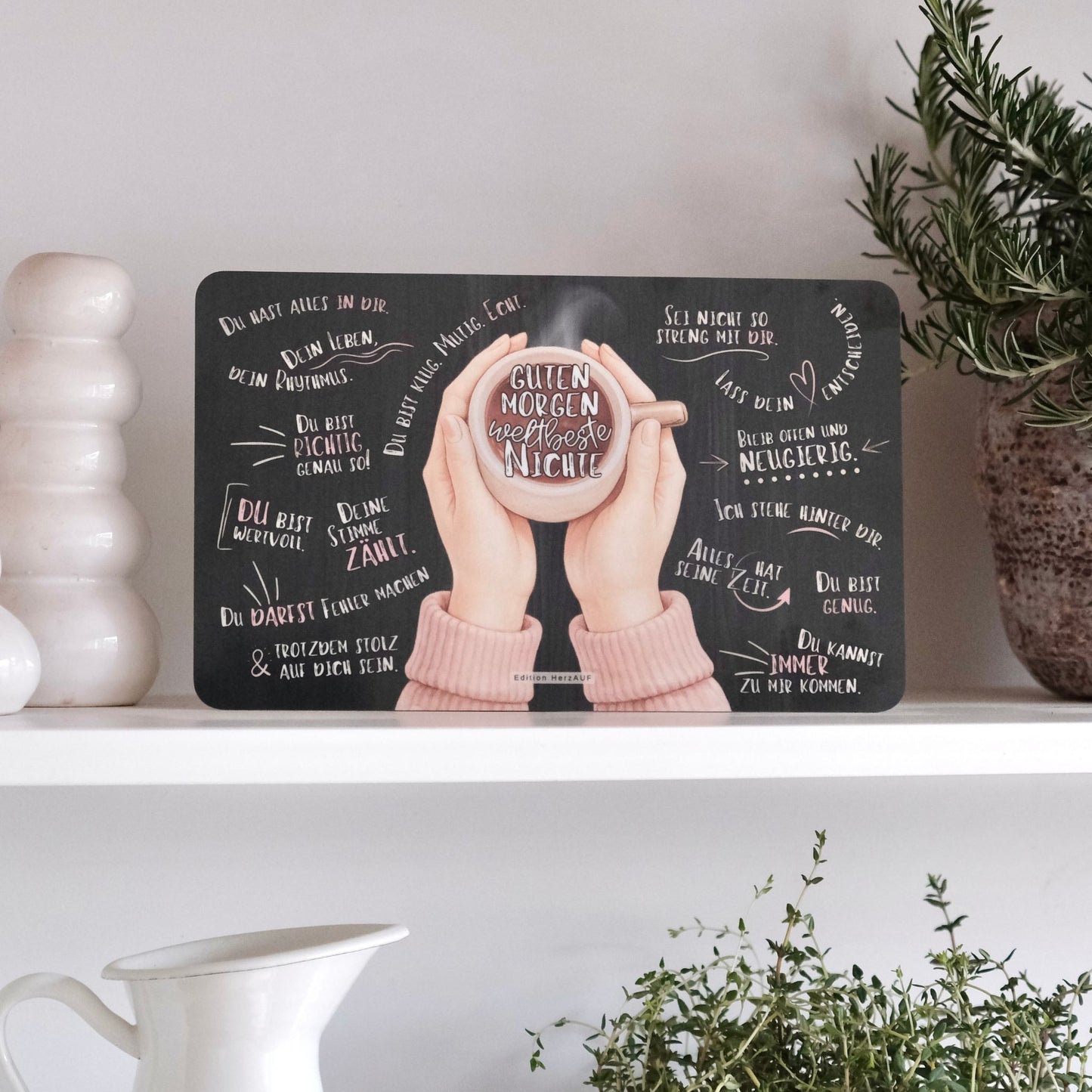 Frühstücksbrettchen "Guten Morgen Nichte“