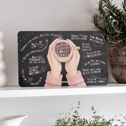 Frühstücksbrettchen "Guten Morgen Enkeltochter“