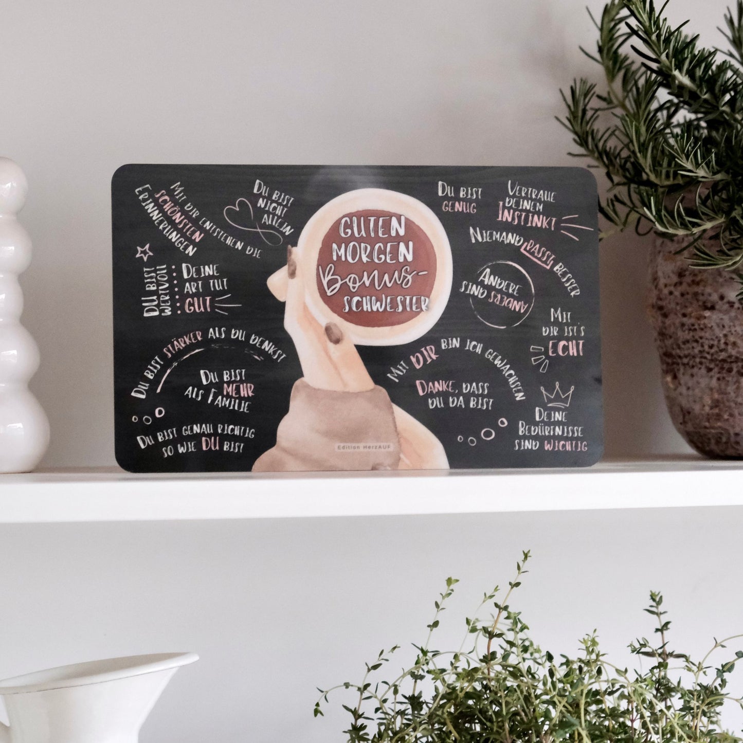Frühstücksbrettchen "Guten Morgen Bonusschwester“