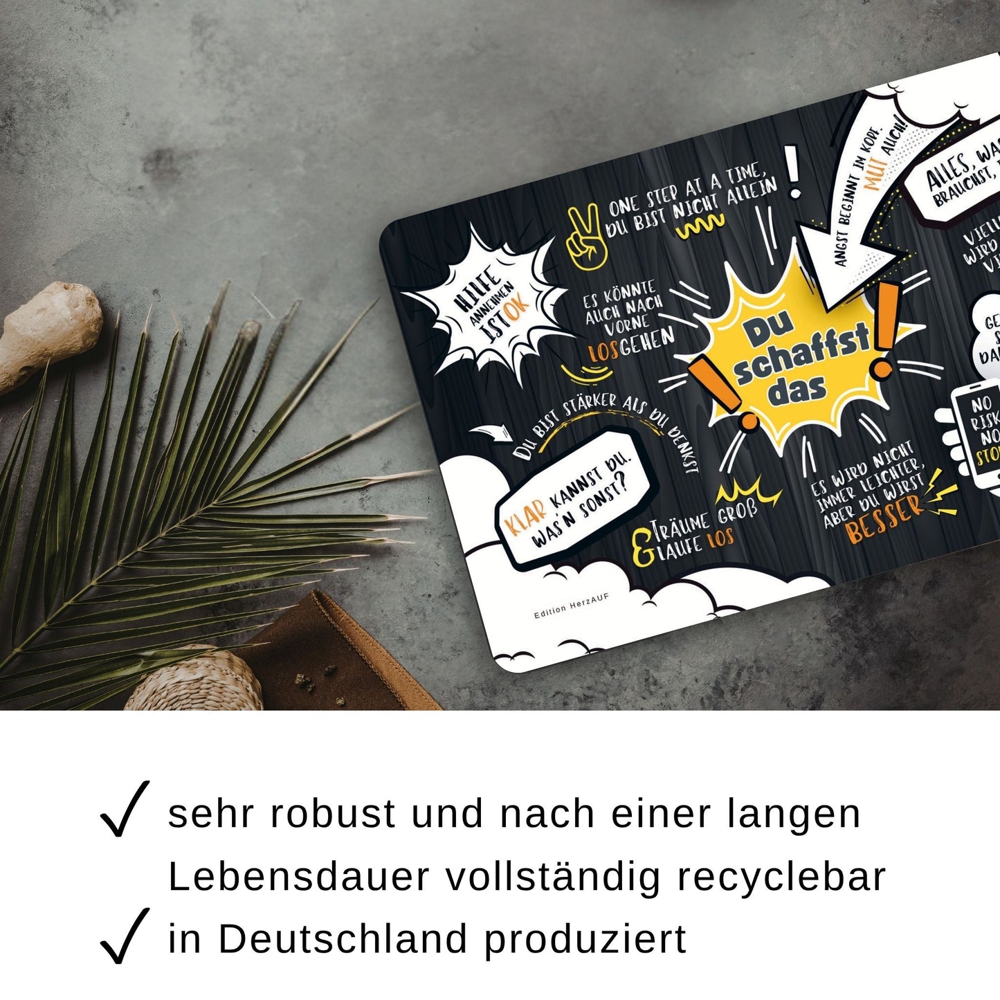 Frühstücksbrettchen „Du schaffst das!“ – Das perfekte Back-to-School-Geschenk für Kinder und Jugendliche