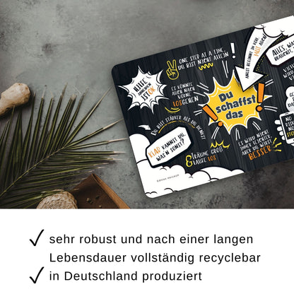 Frühstücksbrettchen „Du schaffst das!“ – Das perfekte Back-to-School-Geschenk für Kinder und Jugendliche