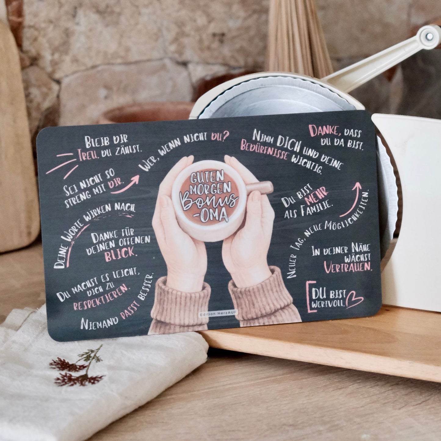 Frühstücksbrettchen "Guten Morgen Bonusoma“