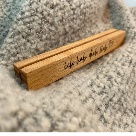 Holzhalter für zwei Frühstücksbrettchen zum selber aussuchen holzgeschenke