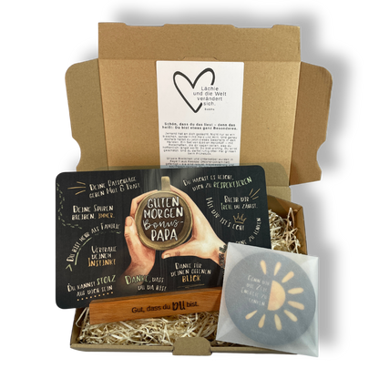 Geschenkset „Guten Morgen Bonuspapa“ - eine liebevolle Geste für den besten Stiefvater