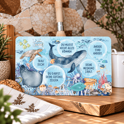 Frühstücksbrettchen „Unterwasserwelt“ – Ein liebevolles Geschenk für kleine Entdeckerinnen und Entdecker
