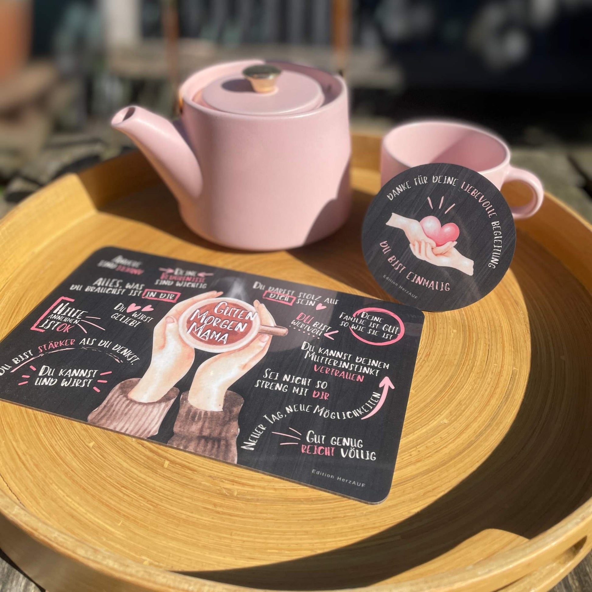 Frühstücksbrettchen “Guten Morgen Mama" Geschenke für Eltern, Geschenke für Frauen