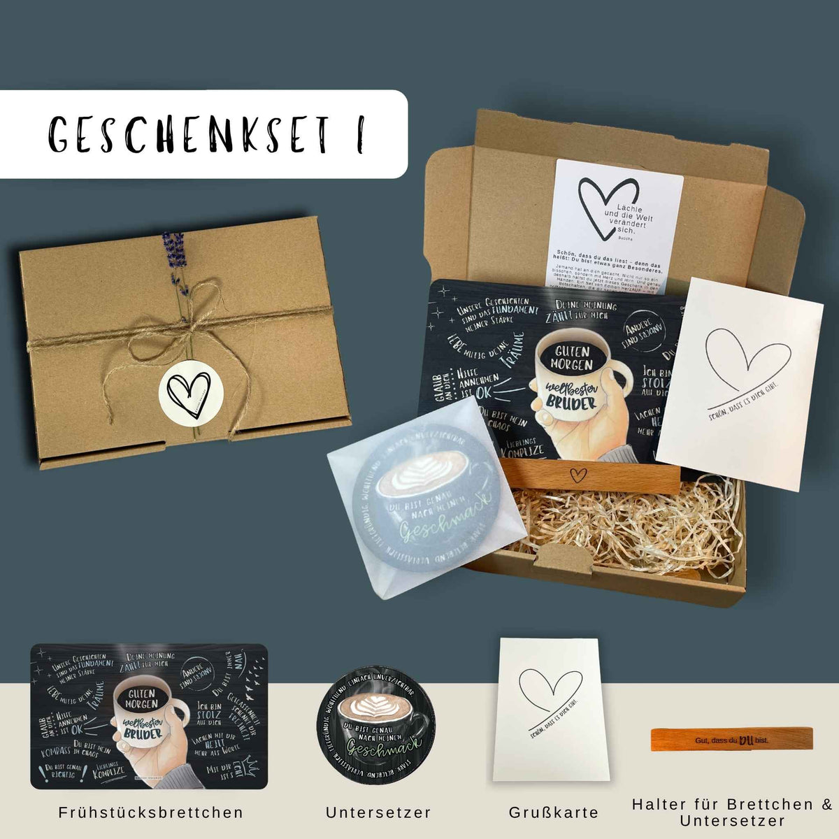 Geschenkset „Guten Morgen Weltbester Bruder!“ – Eine liebevolle Erinnerung daran, wie besonders dein Bruder ist