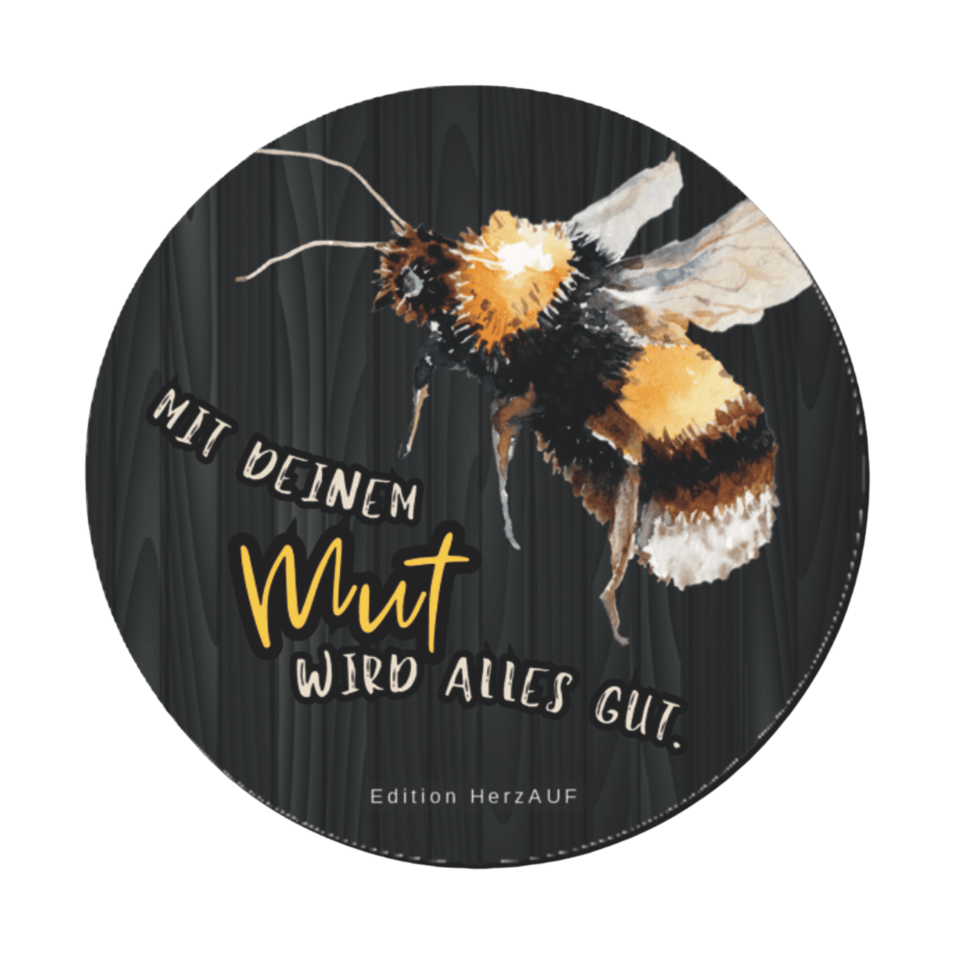 Getränkeuntersetzer „Mit deinem Mut wird alles gut“ Geschenke für Frauen, Geschenke zum Neustart, Mut und Kraft Geschenke