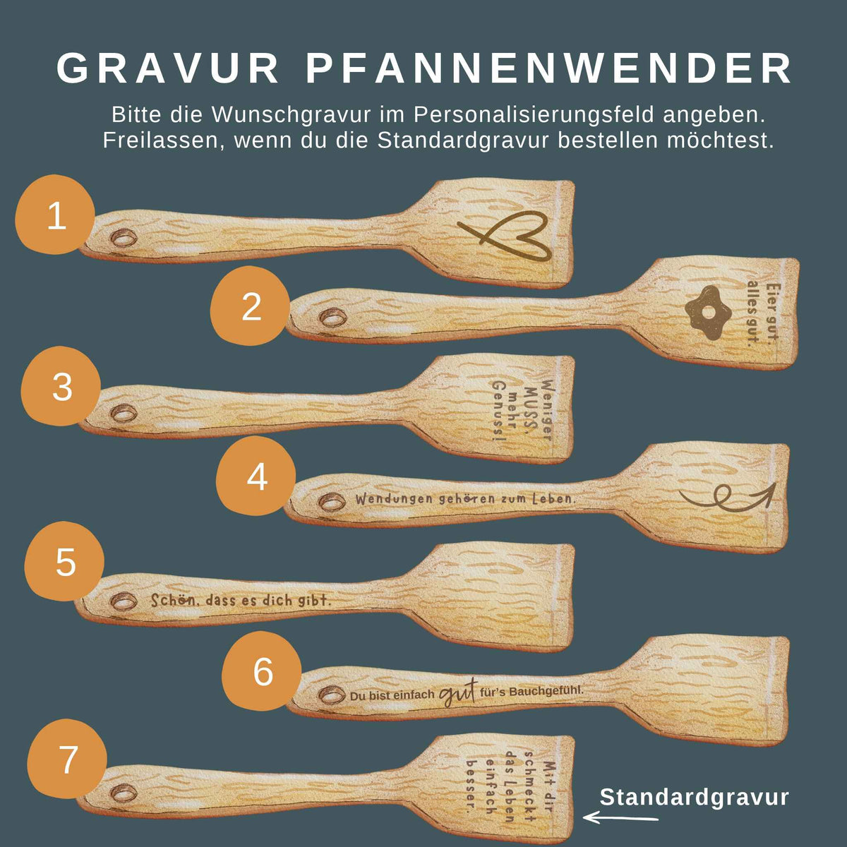 Mix & Match Geschenkset: Frühstücksbrettchen und Pfannenwender selbst zusammenstellen – Produktansicht