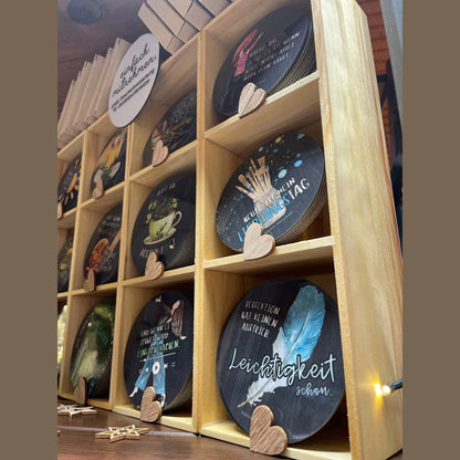 Getränkeuntersetzer „Perfektion hat keinen Auftrieb" Geschenke für Frauen, Geschenke zum Neustart, Mut und Kraft Geschenke